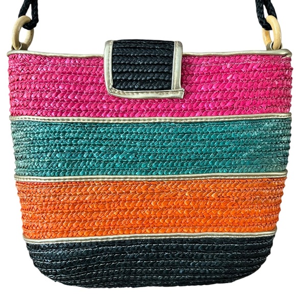 Multicolor Striped Shoulder Bag - Picture 5 of 9